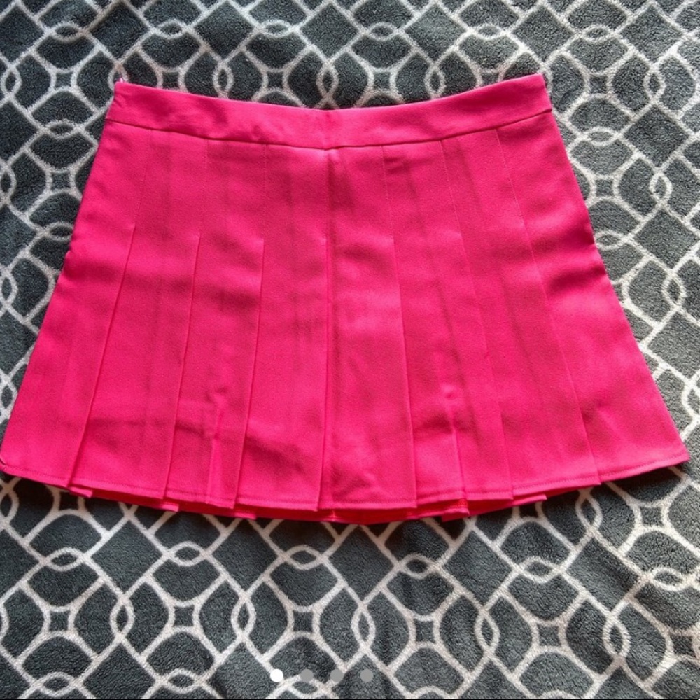 Pink mini skirt